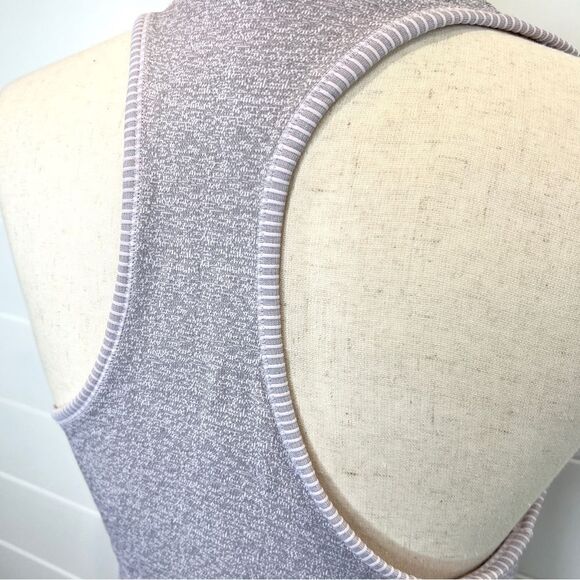 🌺3 FOR $20🌺 - Athleta Ruched Sides Heathered Lavender Racerback Tank Top XS - Picture 4 of 5